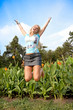 © Aleksandar Todorovic - Beautiful happy blondy  jumping