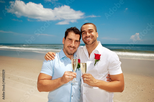 Gay Wedding On A Beach Buy This Stock Photo And Explore Similar