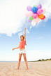 © Nejron Photo - Happy girl with colorful balloons