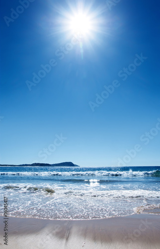 Board z aluminiowym obramowaniem Gorąca plaża