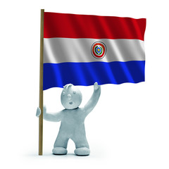 paraguay flagge staunen