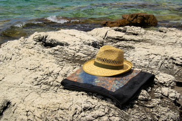 Wall Mural - Hut am Strand - hat at the beach 06