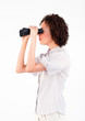 © WavebreakMediaMicro - Successful businesswoman with binoculars