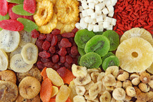 Mix Of Dried Fruits Close Up