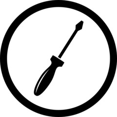 vector icon of screwdriver