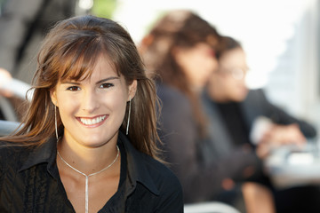 Canvas Print - Portrait of businesswoman