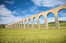 Ancient Aqueduct In Pamplona