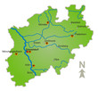 Karte Nordrhein Westfalen