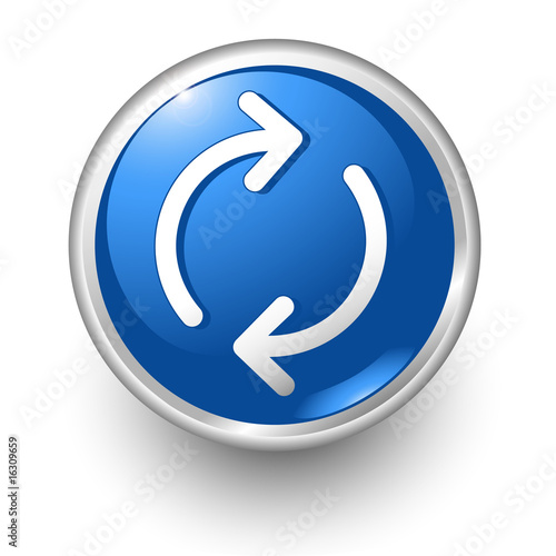 boton azul actualizar Stock Vector | Adobe Stock