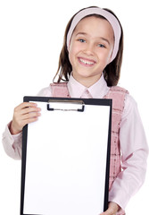 Poster - student with notepad