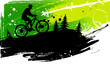 Leinwandbild Motiv Mountain bike abstract background