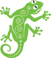 Green Ornamental Lizard