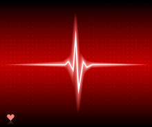 Red Heart Bear. Vector Illustration.