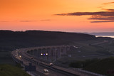 Fototapeta Miasto - freeway sunset
