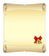 Empty paper for Christmas greeting. Vector illustration.
