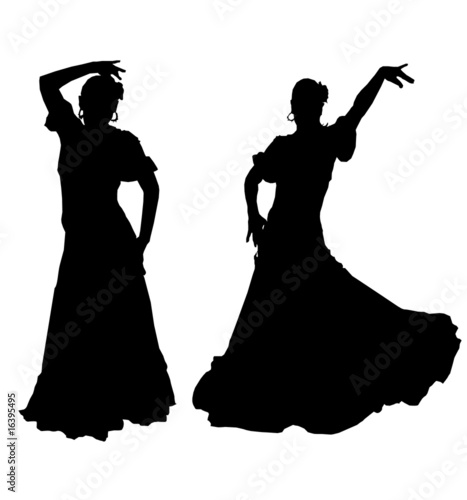 Leinwand Poster  Flamenco dancers