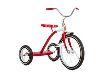 Red Tricycle On White