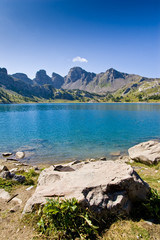 Fototapete - Le Lac d'Allos dans le Parc Naturel du Mercantour