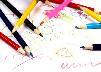 Crayons background