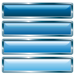 long metallic blue