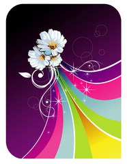 Wall Mural - vector floral abstracto