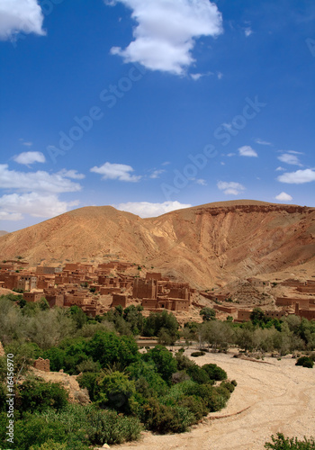Plakat na papierze fotorealistycznym Wysuszona rzeka w Morocco