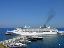 Cruise Liner In Monte-Carlo
