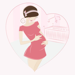 pregnant woman vector