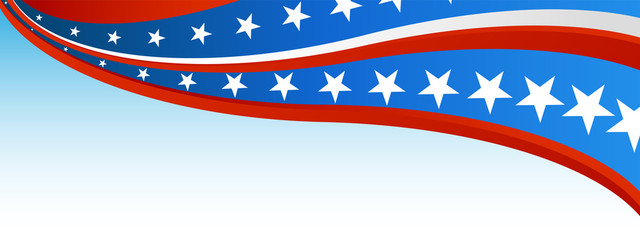 patriotic flag banner