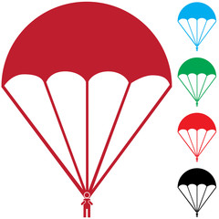 Poster - parachute icon