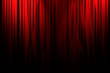 Canvas Print - Movie or theater curtain