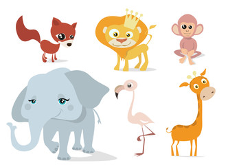 animal set vector