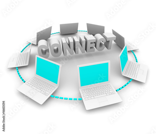 Connect - Ring of White Computers