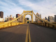 Empty Pittsburgh Bridge