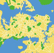 Vector map of Auckland.