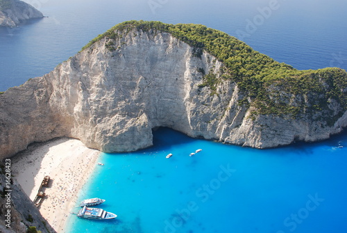 Naklejka - mata magnetyczna na lodówkę Zakynthos shipwreck