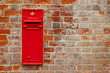 traditional british red mail box