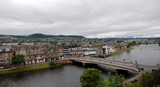 Fototapeta Miasto - Cityscape of Inverness in Scotland Highlands
