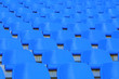 Blue empty stadium seats