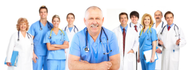 Canvas Print - Smiling medical people