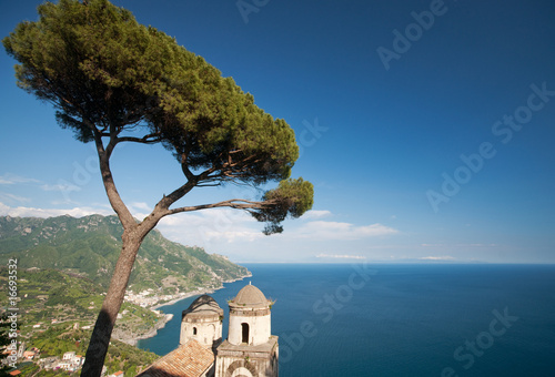 Board z aluminiowym obramowaniem Wybrzeże Amalfi
