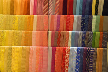 Set of colorful ties