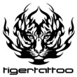 vector illustration tattoo - tiger