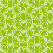 vector illustration spider ornament wallpaper (green)