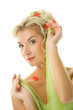 © Nejron Photo - Beautiful young woman with fresh spring flowers in her hair. ..