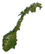Norwegen Karte 3D df