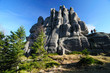 Pilgrim rock formation - karkonosze  mountains in Poland