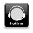 Button Hotline schwarz