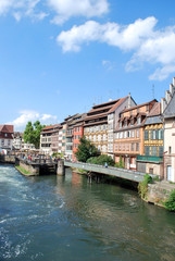 Canvas Print - Canal à la Petite France de Strasbourg