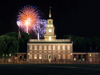 Independence Hall Fireworks